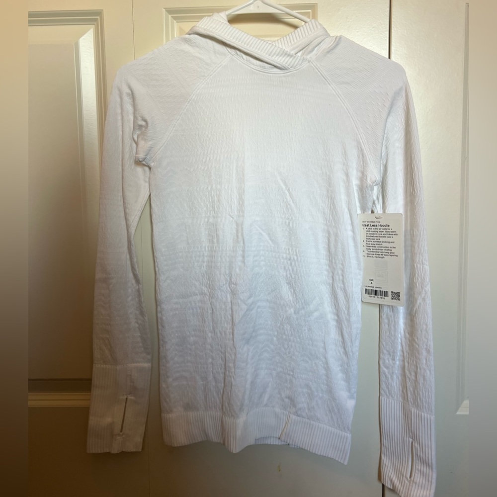 NEW Lululemon white athletic hoodie